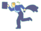 走るビジネスマン